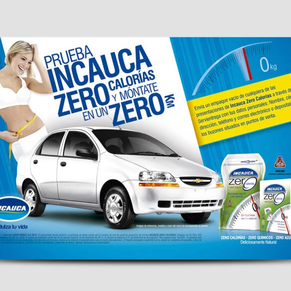 Contest promotional flyer and product